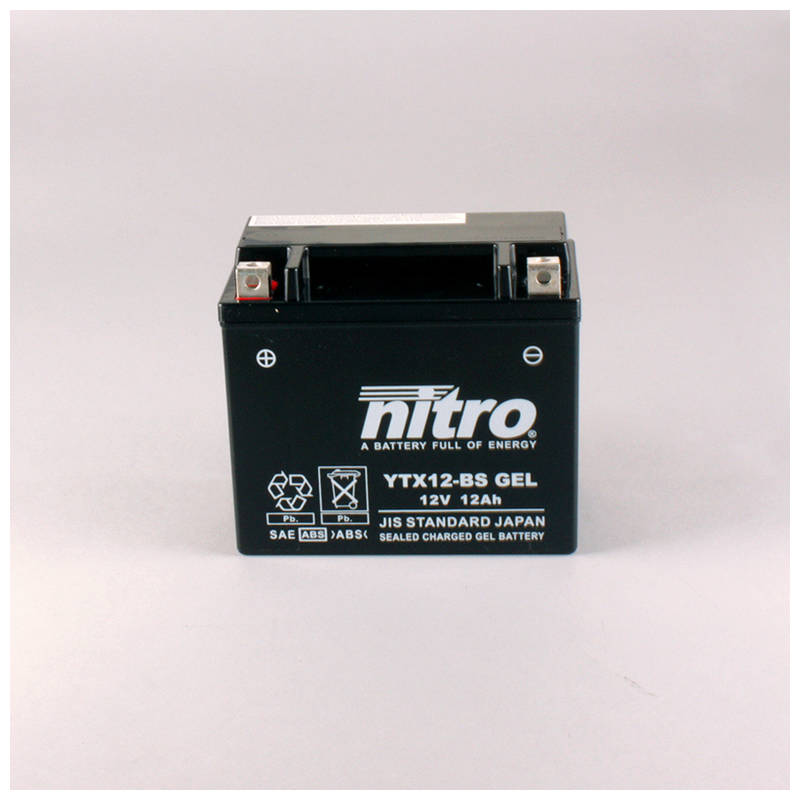 Nitro Batterie YTX12-BS GEL AGM