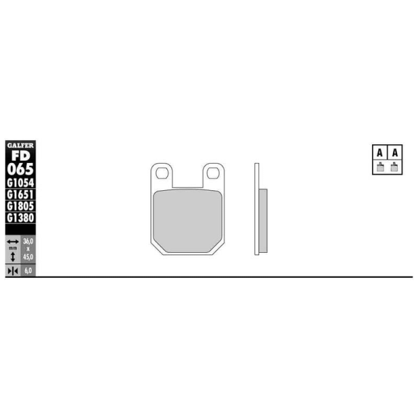GALFER Bremsbeläge Galfer Semi-Metal