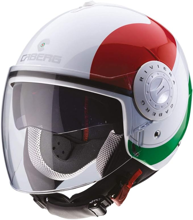 Caberg JETHELM RIVIERA V3 SWAY ITALIA WEISS / ROT Gr. XS