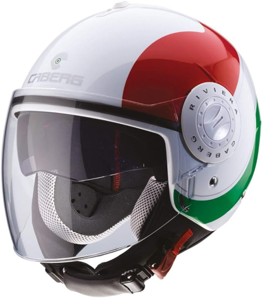 Caberg JETHELM RIVIERA V3 SWAY ITALIA WEISS / ROT Gr. XS