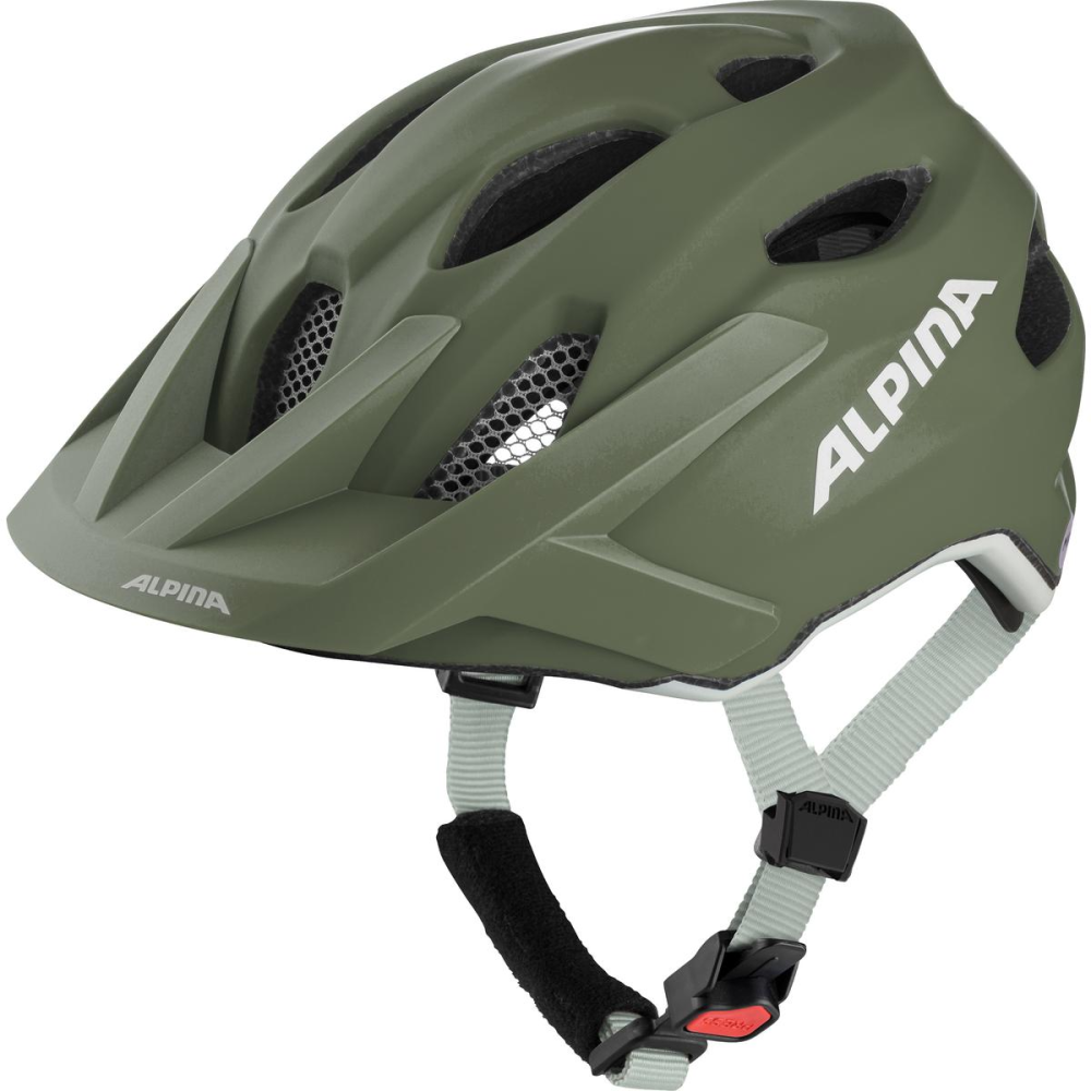 Alpina APAX JR MIPS, olive matt, 51-56