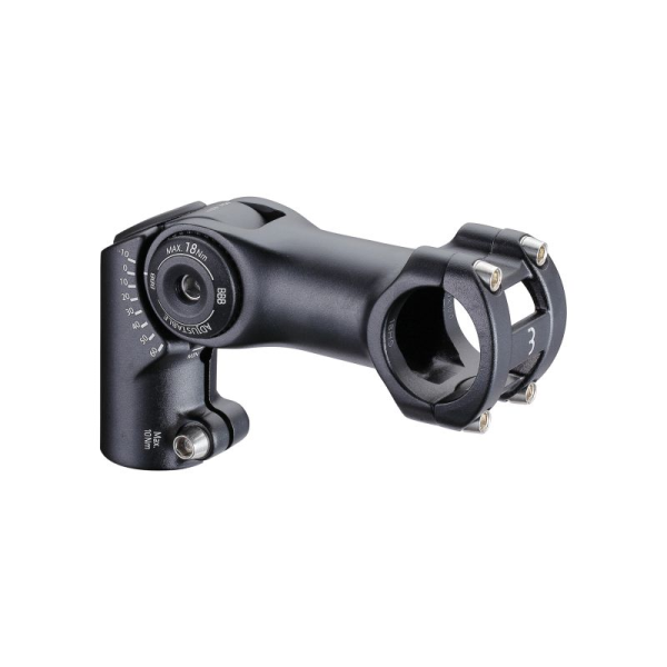 BBB Vorbau adj. -40° / +60°,Ø 31.8 x L 80mm schwarz, direkte Montage auf Gabelschaft