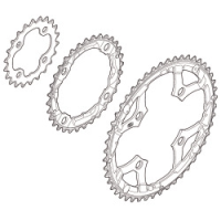 Shimano Kettenblatt DEORE FC-M590 22 Zähne schwarz