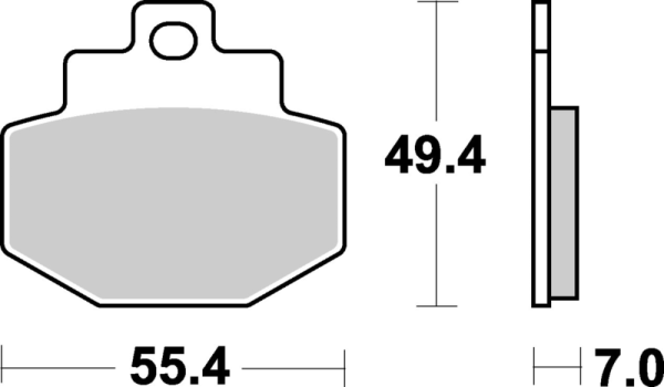 SBS Bremsbeläge Scooter Keramik
