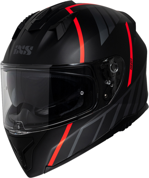 IXS Integralhelm iXS217 2.0 matt schwarz-rot S