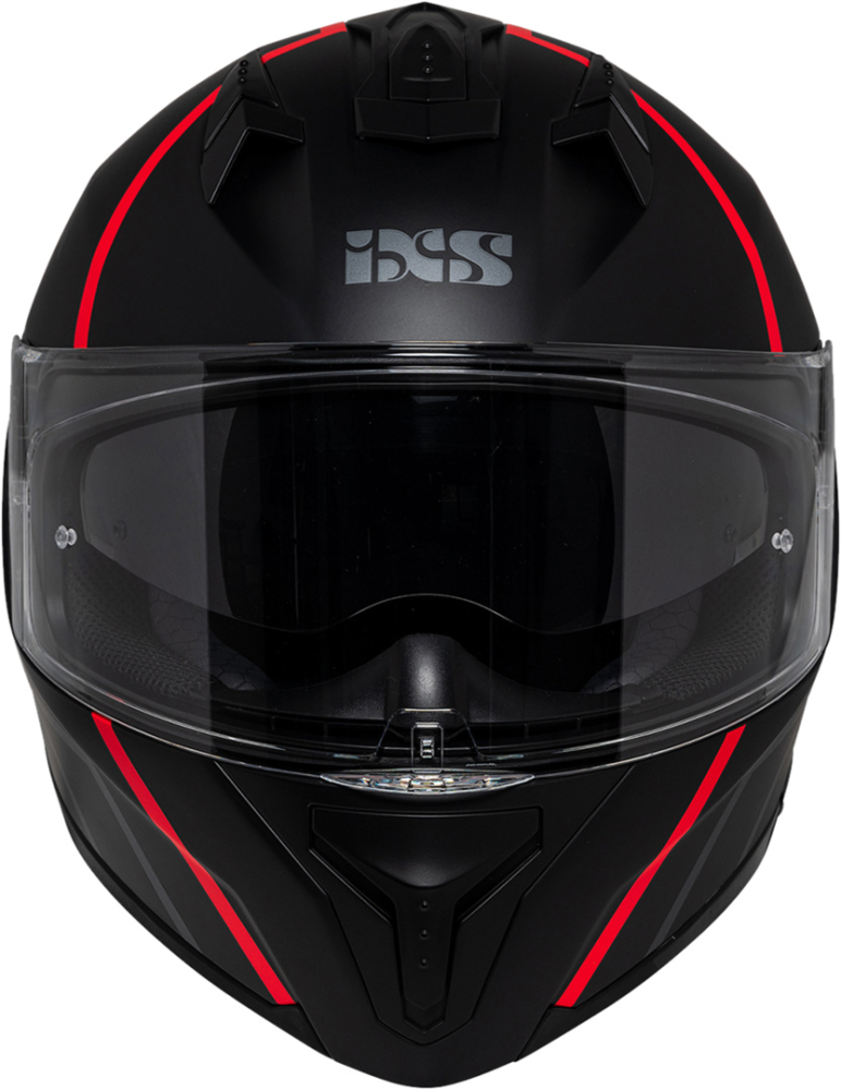 IXS Integralhelm iXS217 2.0 matt schwarz-rot S