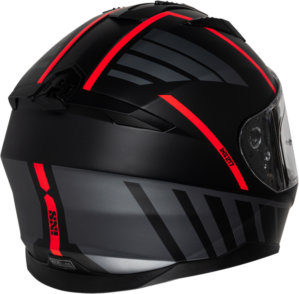 IXS Integralhelm iXS217 2.0 matt schwarz-rot S