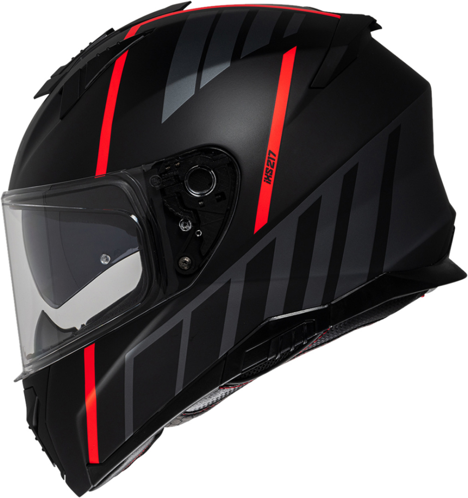 IXS Integralhelm iXS217 2.0 matt schwarz-rot S