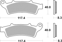 SBS Bremsbeläge Scooter Keramik