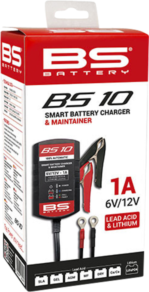 BS Battery Batterieladegerät Säure & Lithium BS10